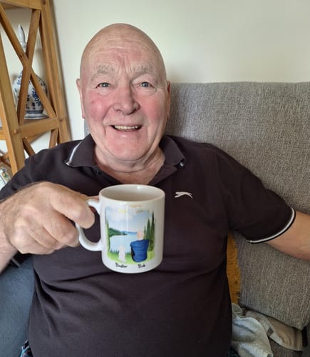 Customer photo review of Man & Dogs - Best Friends Personalised Mug