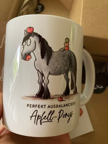 Customer photo review of Tasse "Apfell-Pony"
