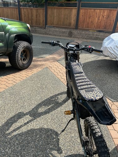 Customer photo review of Custom Seat Cover: Sur-Ron Ultra Bee