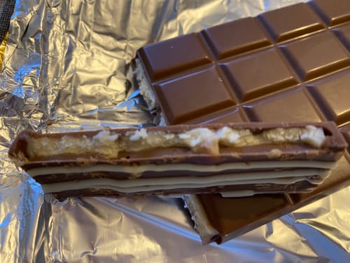 Customer photo review of Rocky road Inspired What D' Yee Want Wednesday Chocolate Bar 145g