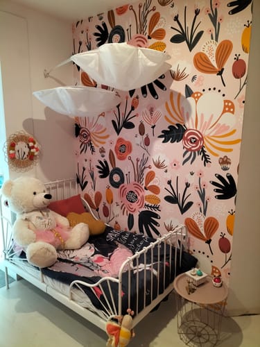 Customer photo review of Papier Peint Fleur Couleurs Fleuries