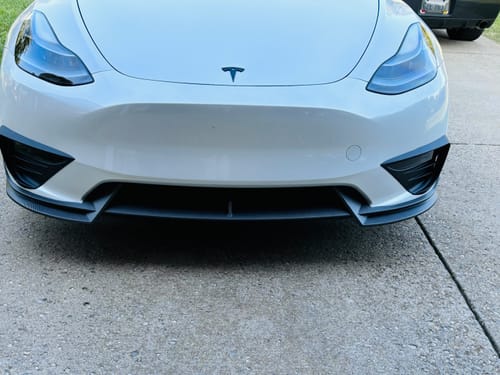 Customer photo review of Front Fog Light Covers for Tesla Model Y - Version 2