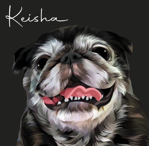 Customer photo review of Pet Art Canvas Wrap