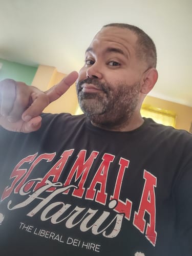 Customer photo review of Scamala Harris T-Shirt