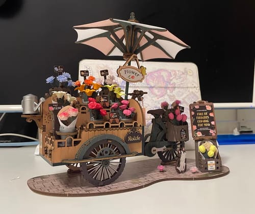 Customer photo review of Bloosom Cart 3d Wooden Puzzle