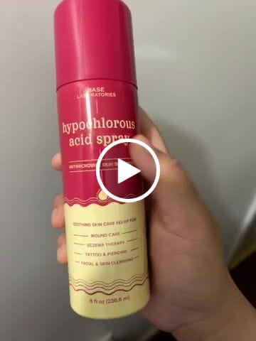 Customer video review of Hypochlorous Acid Spray for Skin & Face | Healing Topical Spray