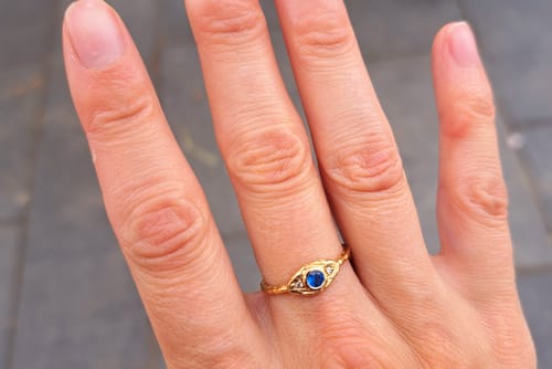 Customer photo review of Evil Eye Ring