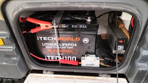 Customer photo review of iTECH100 12v 100Ah Lithium Battery LiFePO4 Deep Cycle