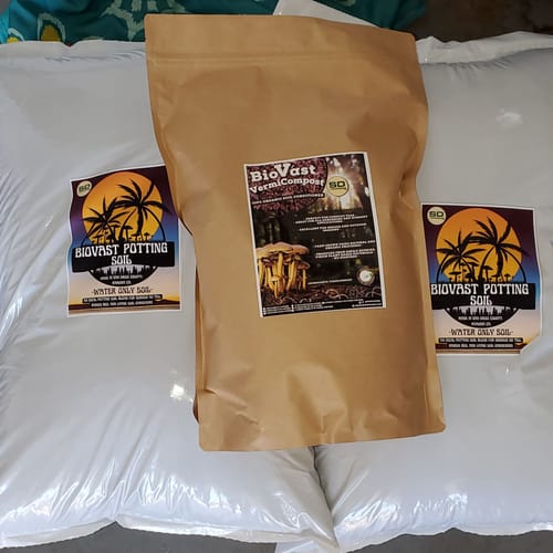 Customer photo review of BioVast Potting Soil (Water Only Mix)