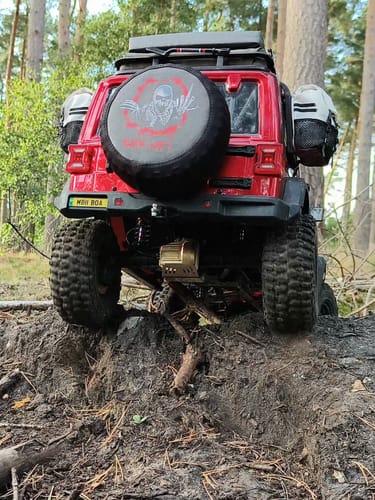 Customer photo review of Brass Front Rear Axel Diff Covers for MK-07