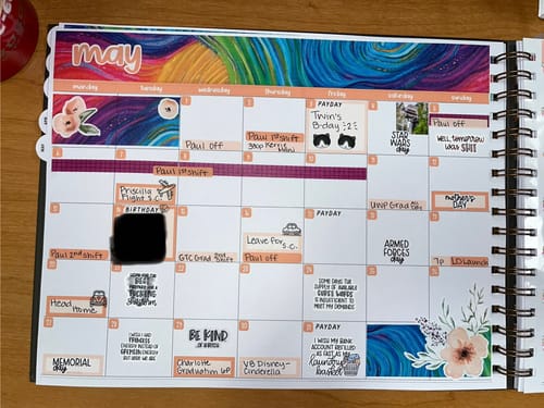 Customer photo review of 2024 Project Planner, Midnight