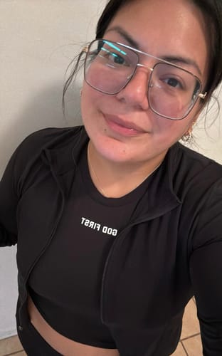 Customer photo review of God First Combat Top