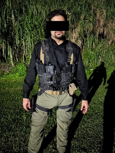 Customer photo review of 762 Chest Rig Split Front 6 mag