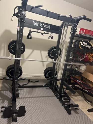 Customer photo review of Major Fitness F22 All-In-One Home Gym Power Rack