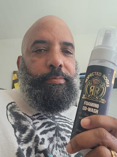 Customer photo review of Respected Roots Foaming Co-wash (7oz. each)