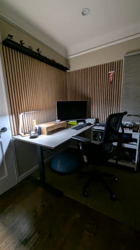 Customer photo review of Acoustic Slat Wall Panel | Natural Oak | Premium 3-sided Wood Veneer