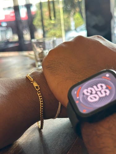 Customer photo review of Cuban Chain (Gold) 4mm Set