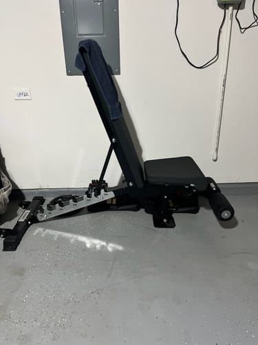 Customer photo review of Blazzed Adjustable Weight Bench with Leg Roller