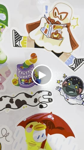 Customer video review of Rainy Day Ghost Stickers