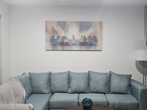 Customer photo review of Última Cena Aqua Pastel