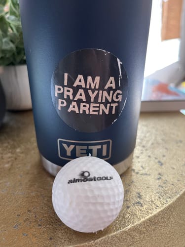Customer photo review of almostPERFECT - 50 Ball Pack Practice Golf Balls