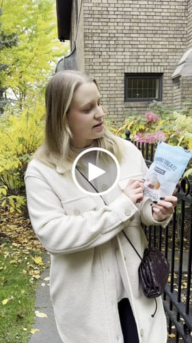 Customer video review of Beef Mini Training Treats