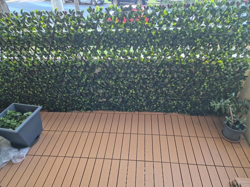Customer photo review of Premium Jasmine Artificial Hedge Extendable Trellis / Screen 2 Meter By 1 Meter UV Resistant (PVC)