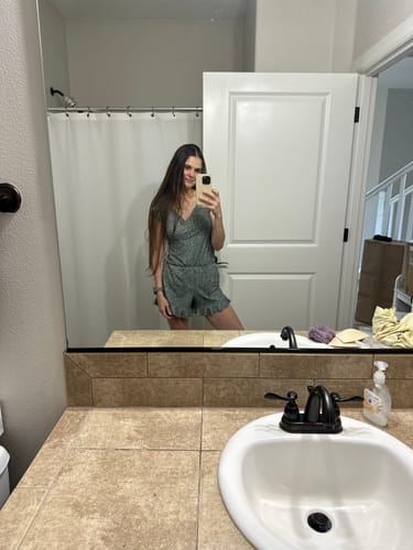 Customer photo review of ginger swim romper