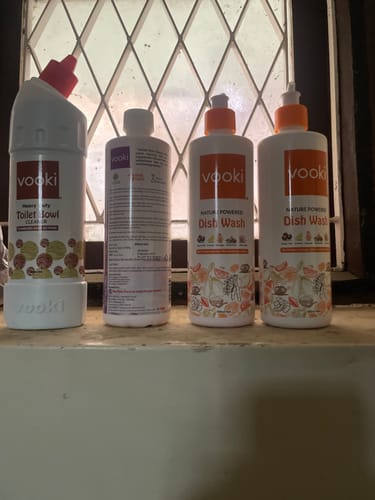 Customer photo review of Heavy Duty Toilet Bowl Cleaner + Floor Cleaner Liquid | Combo