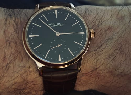 Customer photo review of Small Triple Hands | Business | Seconds Sub-dial | 40mm