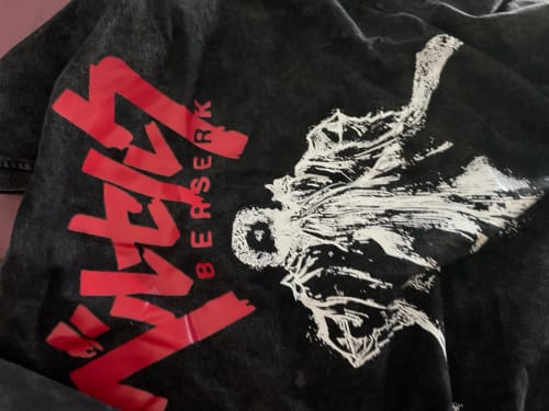 Customer photo review of Hip Hop Men Streetwear T-Shirt Retro Vintage Washed Anime Graphic T Shirt Men Harajuku Cotton Casual Short Sleeve Tshirt Tops