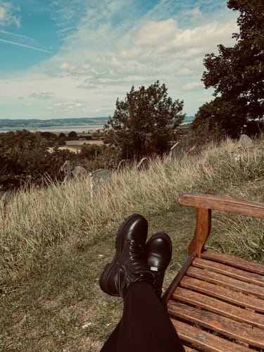 Customer photo review of Aralia Biker Boots