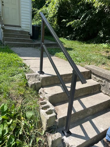 Customer photo review of Stair Handrail Kit