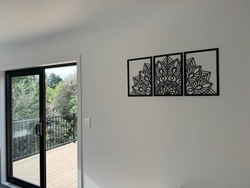 Customer photo review of Mandala Wall Art Set