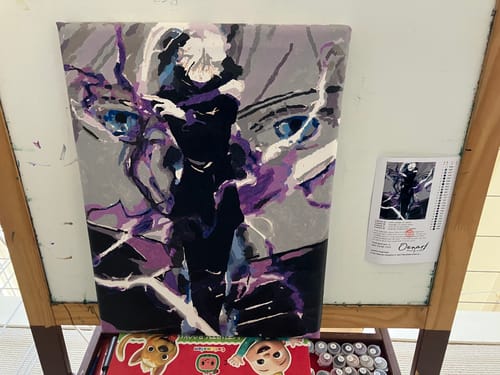 Customer photo review of One Piece: Straw Hat Crew - Anime Paint By Numbers Kit