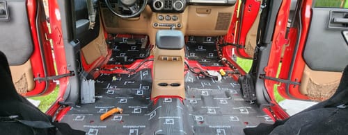 Customer photo review of SoundSkins Global | Pro Two Door Sound Deadening Kit | SSPRO-1 | 3 Layers (Acoustic Foam, Foil, Rubber Butyl), 11 sq ft