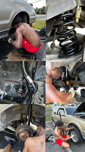 Customer photo review of 1984-1992 Lincoln Mark VII (7) 4-Wheel Air Suspension Conversion Kit (FF14F)