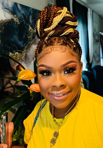 Customer photo review of Jumbo mix color braids