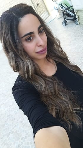 Customer photo review of פאה עם שביל לצד בליאז' חום שטני גלי