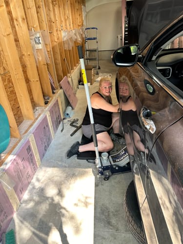 Customer photo review of Front Rear Disc Brake Rotors And Ceramic Pads Kit For Kia Sorento Hyundai Santa Fe Sport K8T-102885