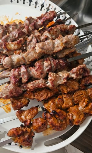 Customer photo review of Schweine-Schaschlik Original 1 kg