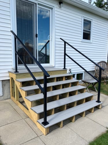 Customer photo review of Stair Handrail Kit