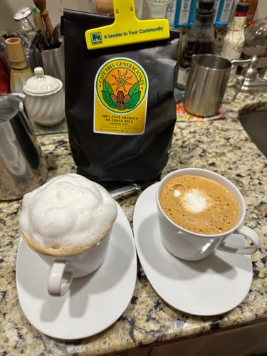Customer photo review of Café Hacienda Doka Espresso Roast