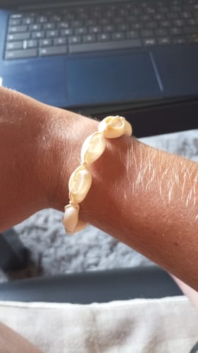 Customer photo review of Bracelet de cheville & Bracelet coquillages