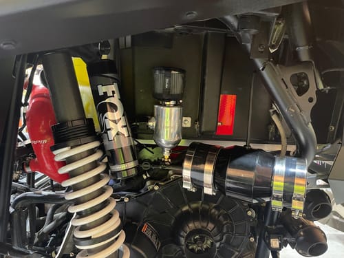 Customer photo review of RPM SxS Polaris RZR Turbo, XPT, Turbo R, S, & PRO XP Oil Catch Can