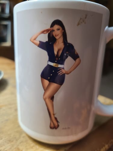 Customer photo review of Personalized White Glossy Mug