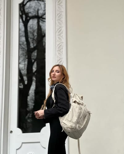Customer photo review of Blast Quick Access Carry On Travel Backpack