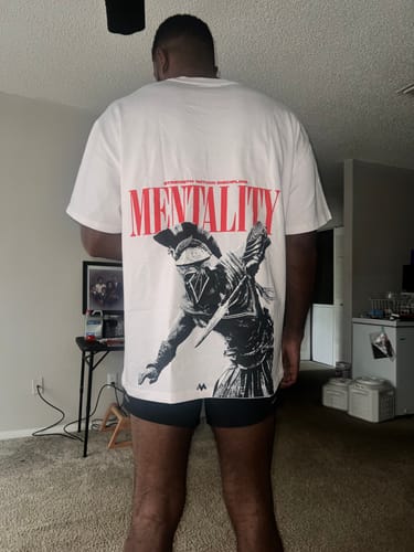 Customer photo review of SPARTAN MENTALITY - WHITE