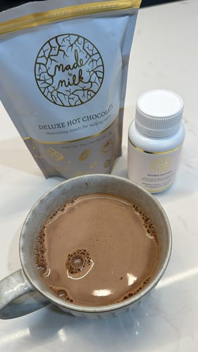 Customer photo review of Deluxe Lactation Hot Chocolate - GF, DF & SF