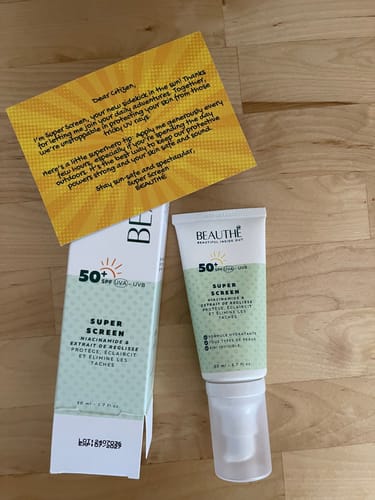 Customer photo review of Super Screen - SPF 50+